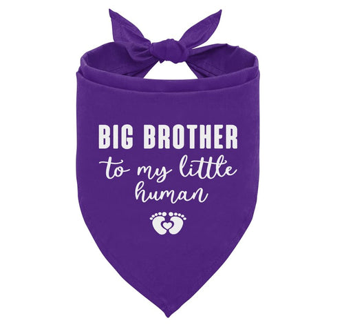 Big Brother Dog Bandana Purple Dog Bandana Big Brother Bandana for Dog Gender Reveal Dog Bandana Baby Announcement Dog Bandana Dog Bandana for Small Medium Large Dogs Dog Scarf Accessories (D3)