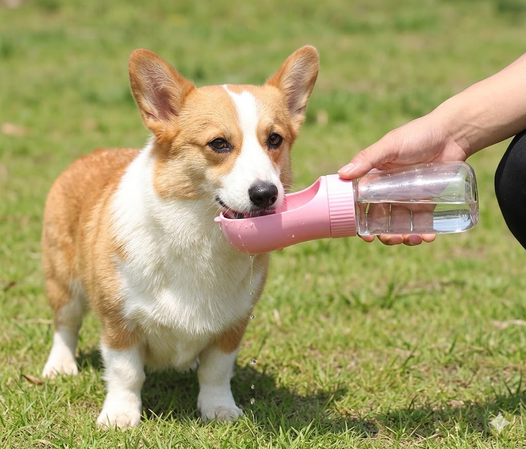2 In 1 Portable Dog Water Bottle